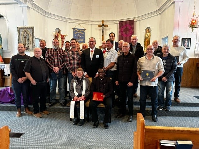 Lestock-Wishart Council 8338 welcomes new Brother Knights