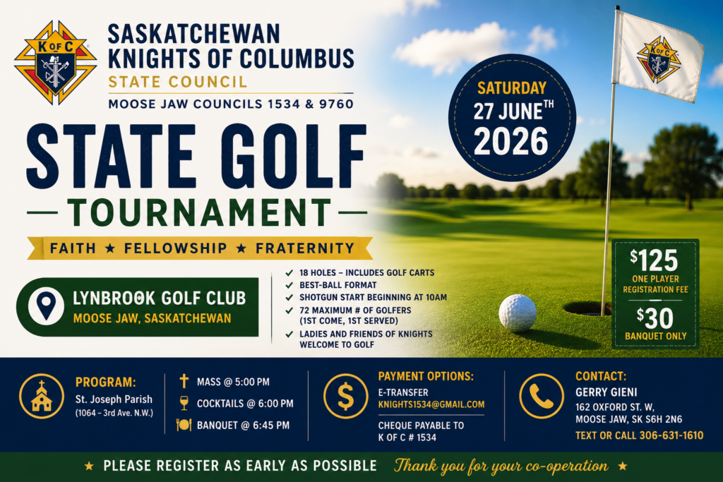 Saskatchewan Knights of Columbus State Golf Tournament 2026 1